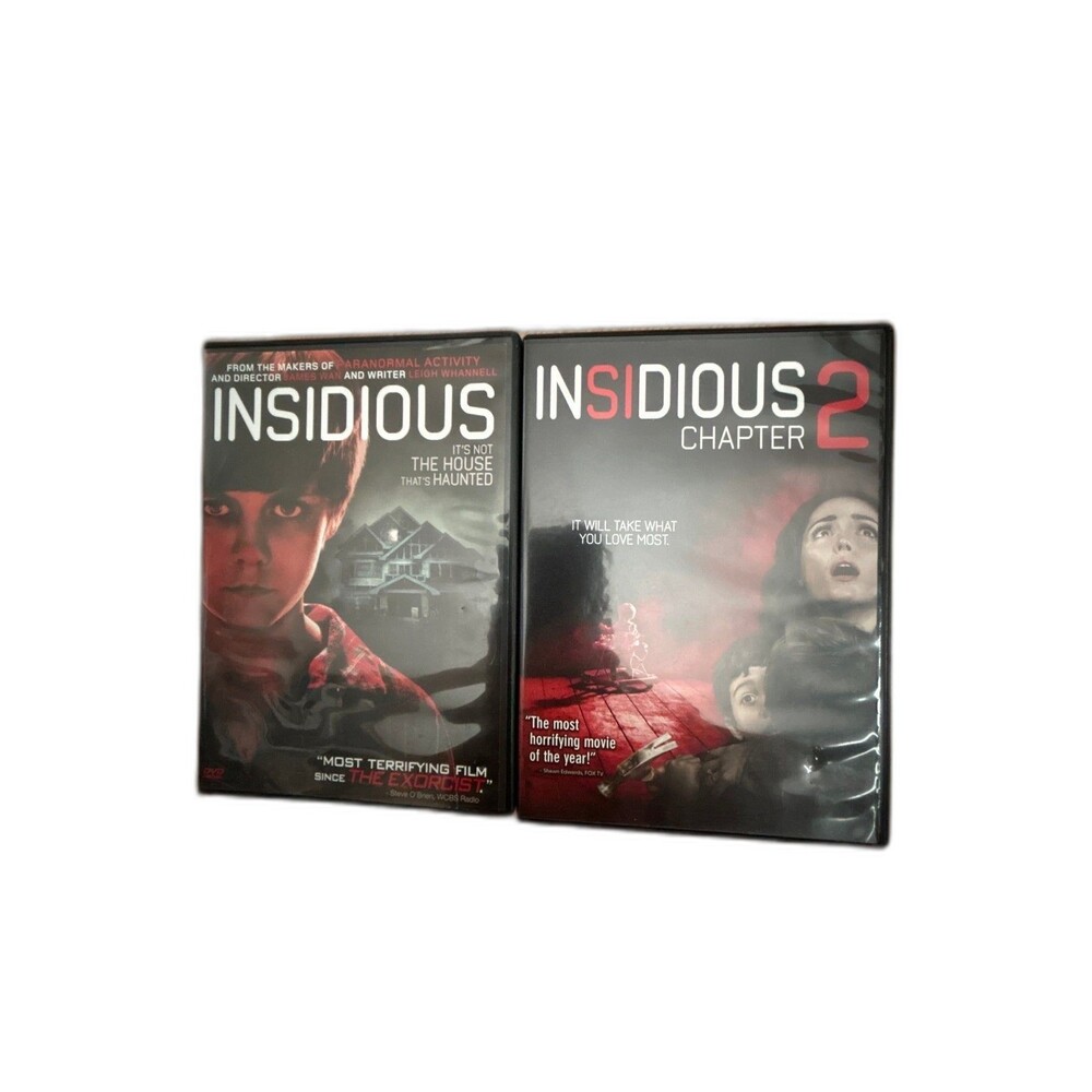 Used Insidious 2010 and Insidious: Chapter 2 2013 DVD Lot Patrick Wilson TE6